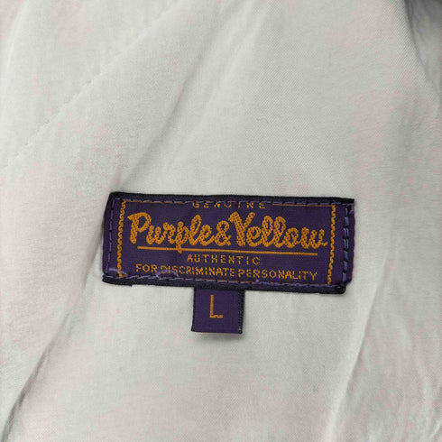 パープルアンドイエロー Purple&Yellow バックフリース ボンディング マウンテンパーカ メンズ import:L