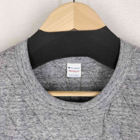 チャンピオン Champion S/S 中綿キルトスウェット 霜降り レディース JPN:S