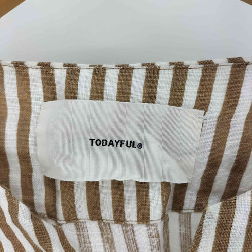 トゥデイフル TODAYFUL 23SS Life's Keyneck Linen Shirts キーネック リネン シャツ レディース FREE