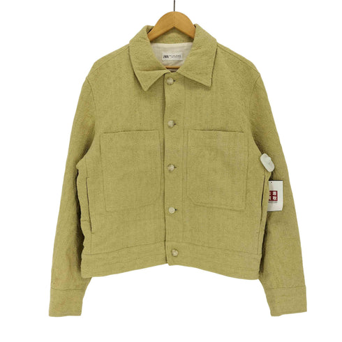 ザラ ZARA ジャガードショートジャケット メンズ import:M