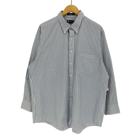 チャップス CHAPS CLASSIC FIT ストライプボタンダウンシャツ メンズ 17 1/2