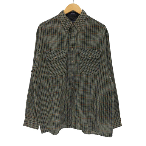 サヴィルロウ SAVILE ROW ボタンダウンフランネルチェックシャツ メンズ import:L