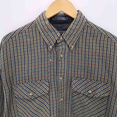 サヴィルロウ SAVILE ROW ボタンダウンフランネルチェックシャツ メンズ import:L