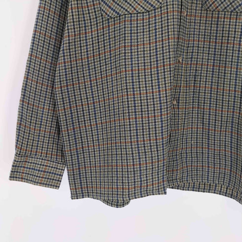 サヴィルロウ SAVILE ROW ボタンダウンフランネルチェックシャツ メンズ import:L