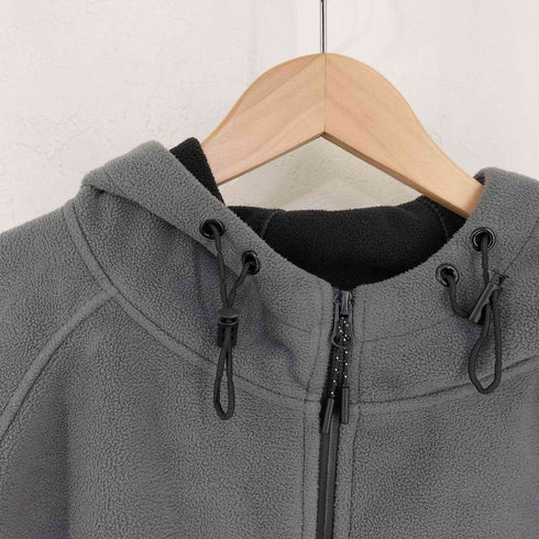 MINIM GEAR 止水ジップ フリースフーディジャケット メンズ import:S