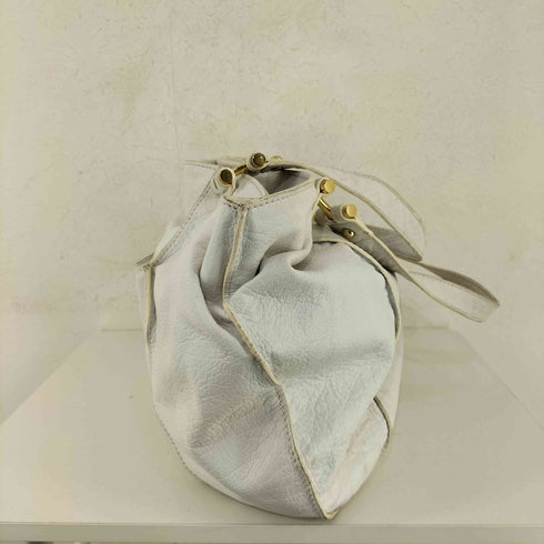 マックスアンドコー MAX & CO. フロントロゴ刻印 シボ革ワンショルダーレザーバッグ HANDBAG レディース