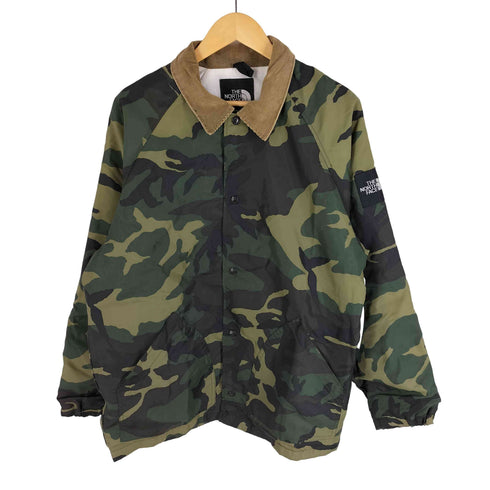 ザノースフェイス THE NORTH FACE 90-2000s 襟コーデュロイ ウッドランドカモ コーチジャケット メンズ import:L