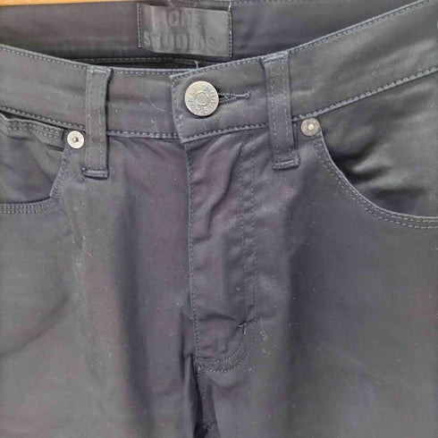 アクネストゥディオズ ACNE STUDIOS MAX SATIN BLACK スキニーパンツ メンズ 30/32