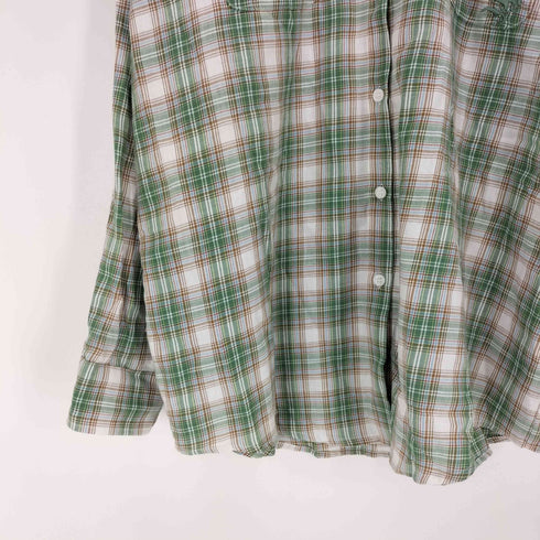 SETUPEXE 韓国ブランド over check shirt レディース os