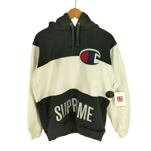 シュプリーム Supreme 14SS Color Blocked Pullover Hoodie メンズ import:M