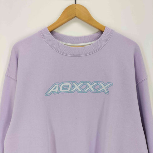 AOX ロゴ刺繍 クルーネックスウェット レディース JPN:M