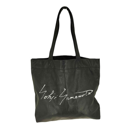 ディスコードヨウジヤマモト discord Yohji Yamamoto 24AW Signature TOTE L シグネチャー トート レザー バッグ メンズ