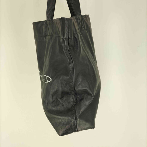 ディスコードヨウジヤマモト discord Yohji Yamamoto 24AW Signature TOTE L シグネチャー トート レザー バッグ メンズ