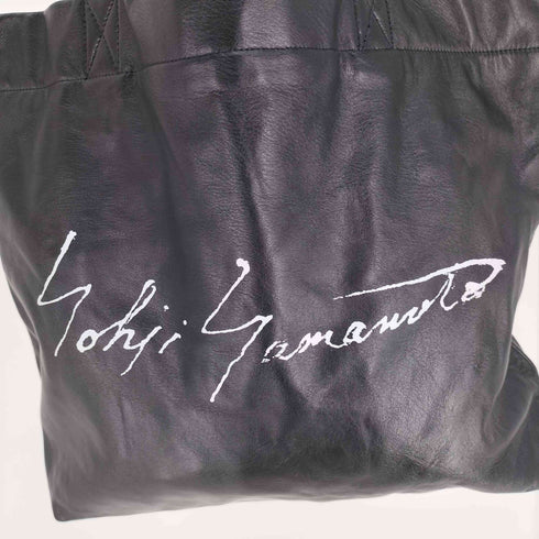 ディスコードヨウジヤマモト discord Yohji Yamamoto 24AW Signature TOTE L シグネチャー トート レザー バッグ メンズ