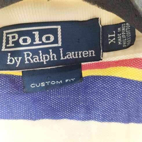 ポロラルフローレン POLO RALPH LAUREN スモールポニー刺繍 S/S ボーダーポロシャツ メンズ JPN:XL