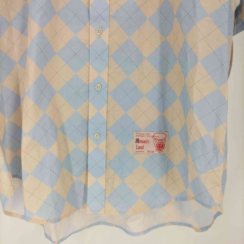 navy archive アーガイルシャツ メンズ JPN:L