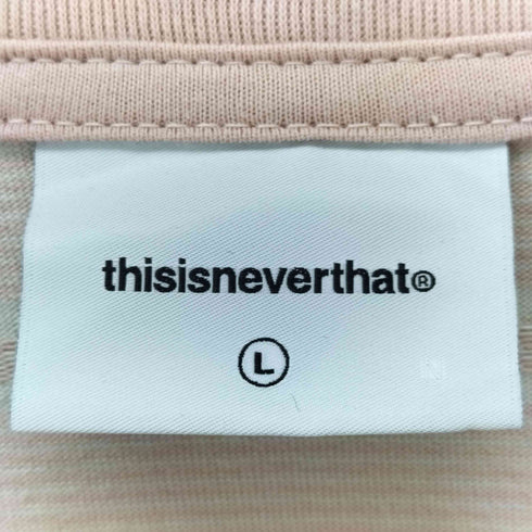 ディスイズネバーザット thisisneverthat Micro Striped Tee半袖Tシャツ メンズ JPN:L