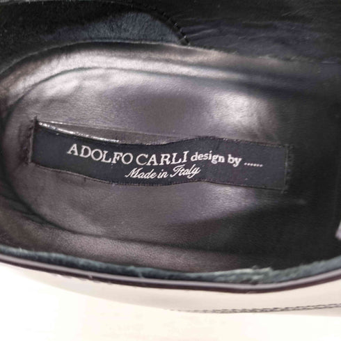 ADOLFO CARLI エナメルレースアップシューズ メンズ EUR:42