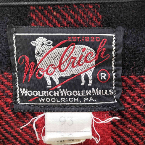 ウールリッチ WOOLRICH 50S チェック柄 ウール 長袖ネルシャツ メンズ