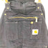 カーハート Carhartt メキシコ製 ダブルニー オーバーオール サイドスナップ 裾ジップ メンズ 44/32