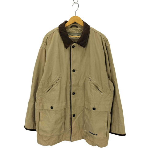 ティンバーランド Timberland 90S-00S 襟レザー オーバーサイズ カバーオール メンズ JPN:L