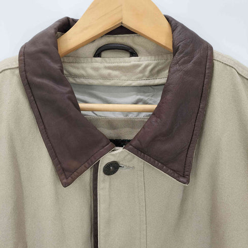 ティンバーランド Timberland 90S-00S 襟レザー オーバーサイズ カバーオール メンズ JPN:L