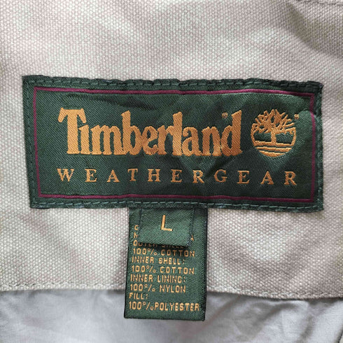 ティンバーランド Timberland 90S-00S 襟レザー オーバーサイズ カバーオール メンズ JPN:L