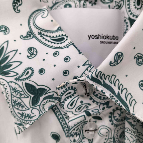 ヨシオクボグランドフロア yoshiokubo GROUNDFLOOR S/S PAISLEY SCARF SHIRT メンズ JPN:2