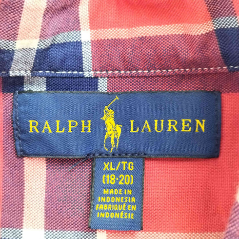 ラルフローレン RALPH LAUREN ポニー刺繍 半袖 ボタンダウンシャツ メンズ import:XL