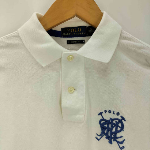 ポロラルフローレン POLO RALPH LAUREN CUSTOM FIT エンブレム刺繍 鹿の子ポロシャツ メンズ import:S