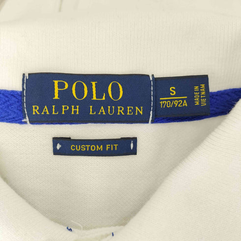 ポロラルフローレン POLO RALPH LAUREN CUSTOM FIT エンブレム刺繍 鹿の子ポロシャツ メンズ import:S
