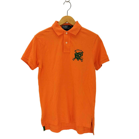 ポロバイラルフローレン Polo by RALPH LAUREN CUSTOM FIT エンブレム刺繍 鹿の子ポロシャツ メンズ import:S