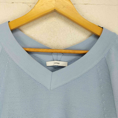 アストラット ASTRAET Vネックポリニット レディース