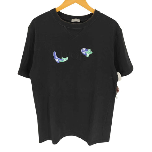ディオール Dior 21SS Oversized Tee オーバーサイズ ロゴ 刺繍 Tシャツ メンズ import:M