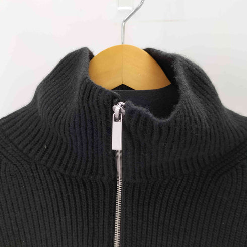 エイチアンドエム H&M ハイネック ハーフジップ ボーダー ウール混 ニット レディース JPN:L
