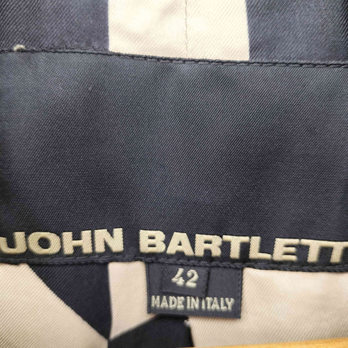JOHN BARTLETT イタリア製 ウール混 セーラー 比翼コート レディース 42