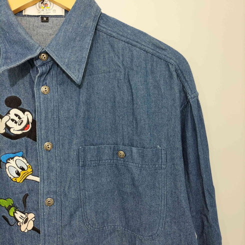 キャラクター刺繍デニムシャツ メンズ import:M