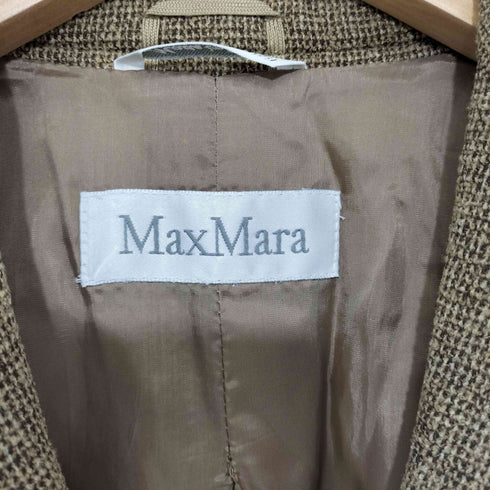 マックスマーラ MAX MARA 白タグ ツイードテーラードジャケット レディース JPN:38