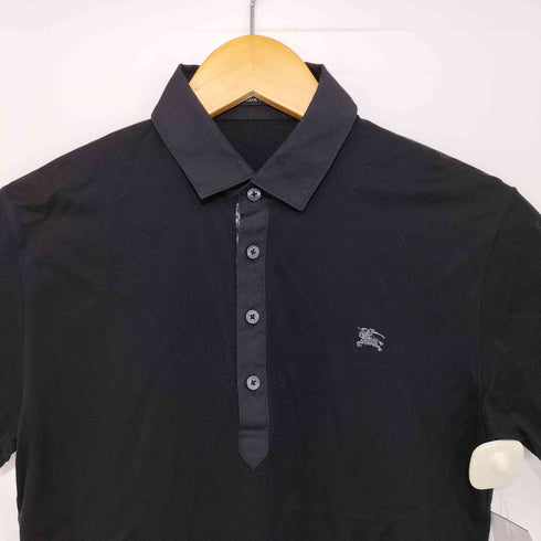 バーバリーブラックレーベル BURBERRY BLACK LABEL ロゴ刺繍ポロシャツ メンズ JPN:1