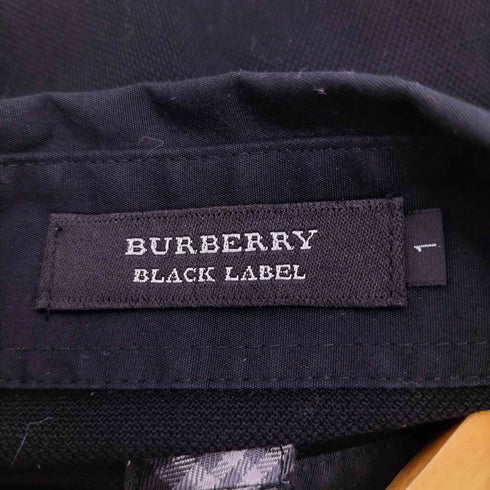 バーバリーブラックレーベル BURBERRY BLACK LABEL ロゴ刺繍ポロシャツ メンズ JPN:1