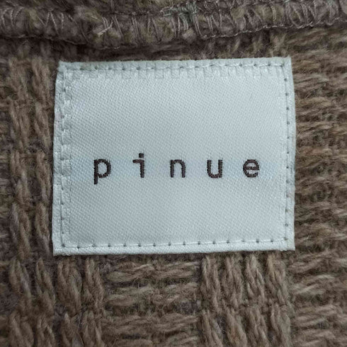 pinue パイピングフーディーコート レディース
