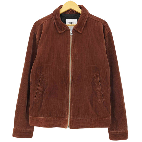 ザラ ZARA コーデュロイ スウィングトップジャケット 中綿 メンズ import:XL