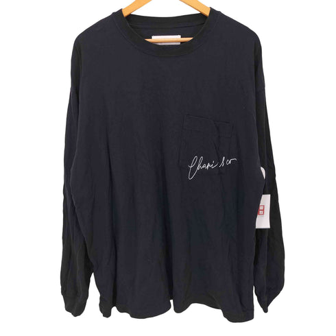 チャリアンドコー chari&co embroidery scriptonpkt L/S TEE メンズ XL