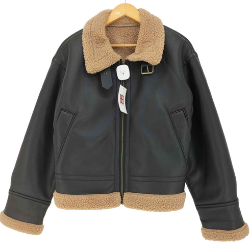 ジーユー GU 23AW フェイクムートンショートフライトジャケット レディース JPN:XL