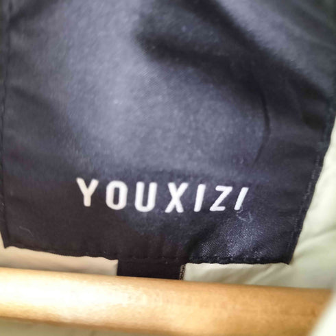 YOUXIZI キルティングフーデッドダウンジャケット レディース JPN:S