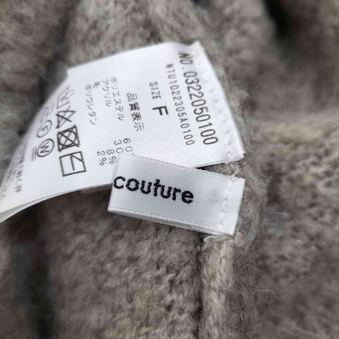 ナチュラルクチュール natural couture 22AW ミックス起毛カラーミドルカーディガン レディース FREE