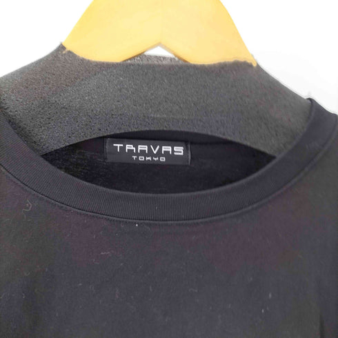トラヴァストウキョウ TRAVAS TOKYO Punkish bear layered border L/S Tee レイヤードボーダーくまプリントロングスリーブカットソー メンズ FREE
