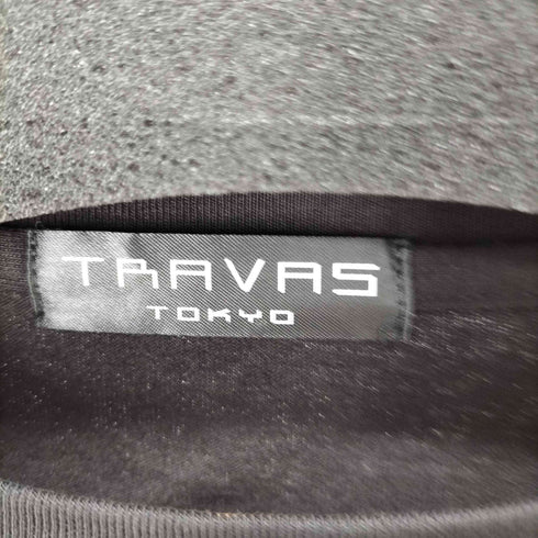 トラヴァストウキョウ TRAVAS TOKYO Punkish bear layered border L/S Tee レイヤードボーダーくまプリントロングスリーブカットソー メンズ FREE
