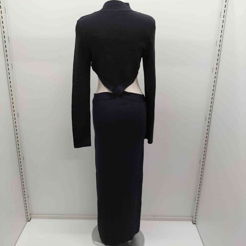 ザラ ZARA knit cut out ribbed midi dress カットアウトリブニットドレス レディース JPN:L
