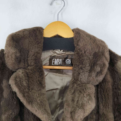 エンバ EMBA PEACOCK FEATHER ファーコート レディース